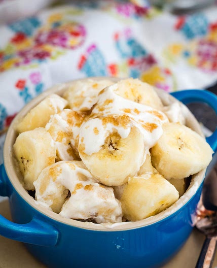 Sweet Sour Cream Bananas