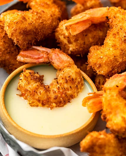 Coconut Shrimp Recipe with Pina Colada Sauce