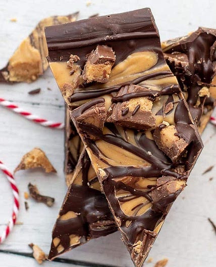 3-Ingredient Gluten-Free Bark (Chocolate Peanut Butter)