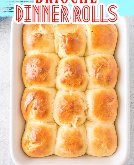BRIOCHE DINNER ROLLS RECIPE