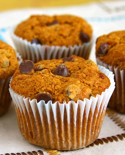 Banana Mocha Chocolate Chip Muffins