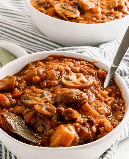 Lentil Mushroom Stew