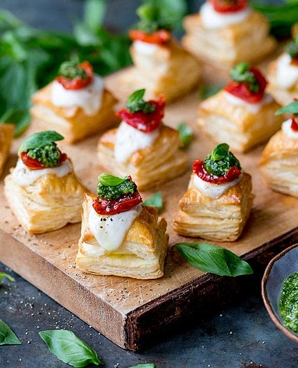 Caprese Pastry Bites