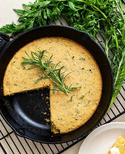 Carrot Top Herb Cornbread