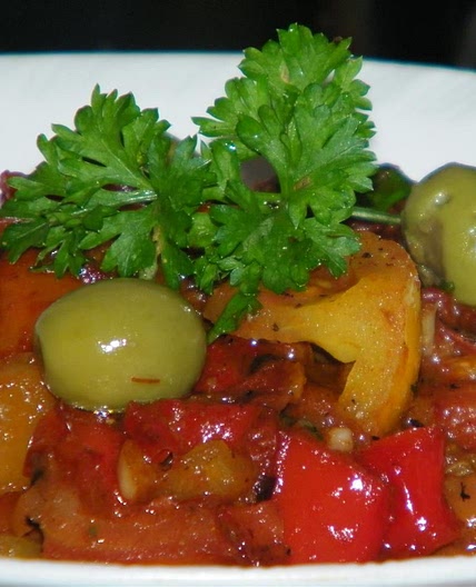 Moroccan Cooked Pepper Salad