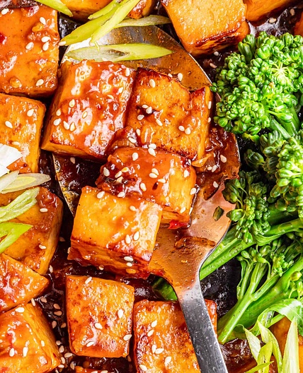 Keto Bourbon Tofu