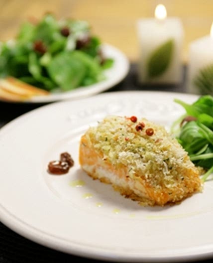 레이즌 연어 스테이크