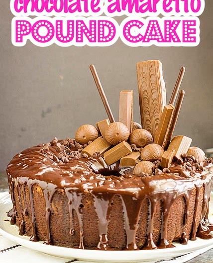 CHOCOLATE AMARETTO POUND CAKE