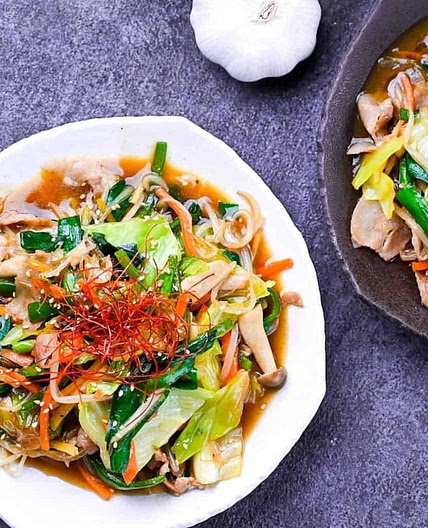 Buta Yasai Itame (Japanese Vegetable Stir Fry with Pork)