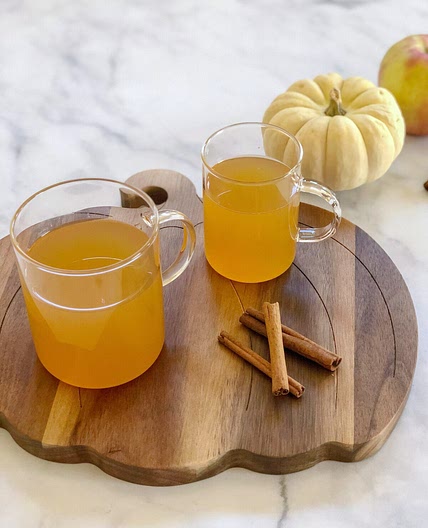 Stovetop Mulled Apple Cider with Clove Oranges