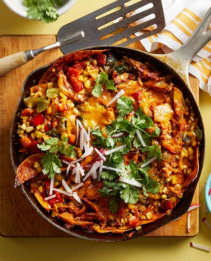 Chicken Enchilada Skillet Casserole