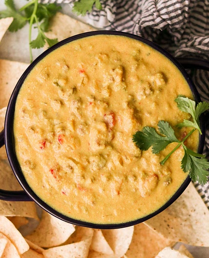 Dairy Free Queso Dip with Ground Beef (Paleo, Whole30, Keto)
