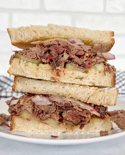 Leftover Brisket Sandwich