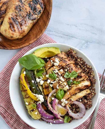 Meal Prep Grilled Chicken Grain Bowls