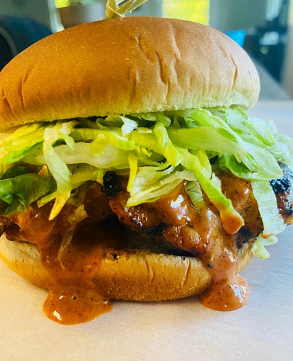 Grilled Sriracha Chicken Sandwiches