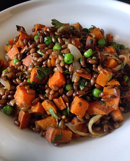 African Black Barley Salad with Coconut Berbere Dressing