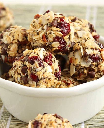 No Bake Cherry Pecan Chia Energy Bites