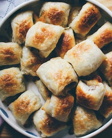 Cheese and Vegemite mini sausage rolls recipe