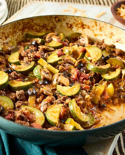 Zucchini and Ground Beef Skillet
