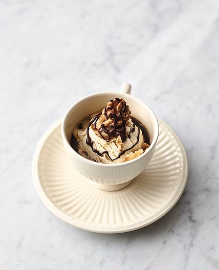 Walnut-whip affogato