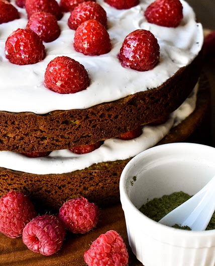 Almond Matcha Cake! All The Frees (GF/Grain/Diary) and All The Flavor!