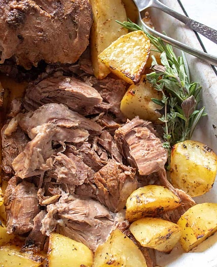 Greek Instant Pot Leg of Lamb