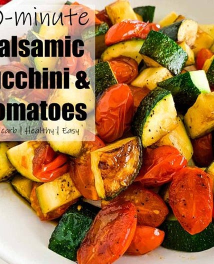Balsamic Zucchini and Tomatoes