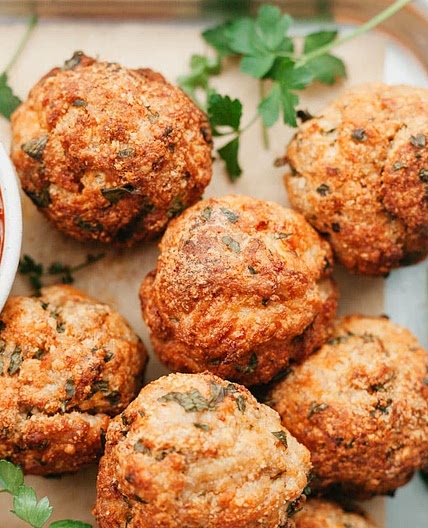Baked Parmesan Chicken Meatballs
