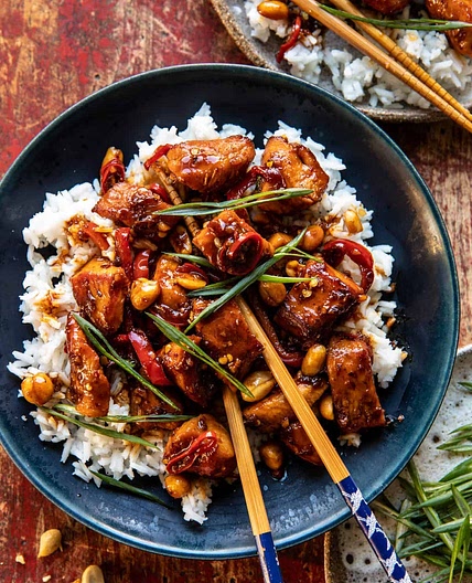 Healthier 25 Minute Kung Pao Chicken