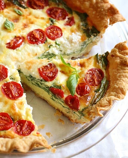 Spinach Ricotta Quiche