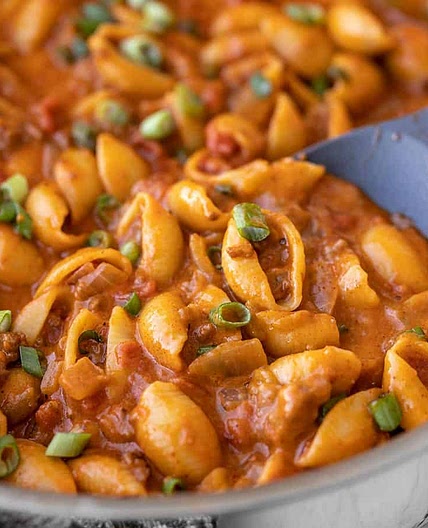 One Pot Beef Taco Pasta