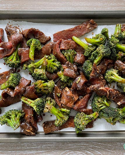 Sheet Pan Beef and Broccoli