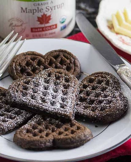 Dark Chocolate Waffles