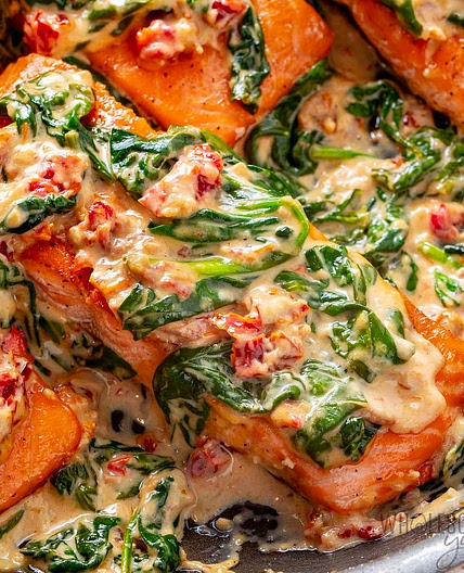 Tuscan Salmon (Creamy 20-Min Recipe)