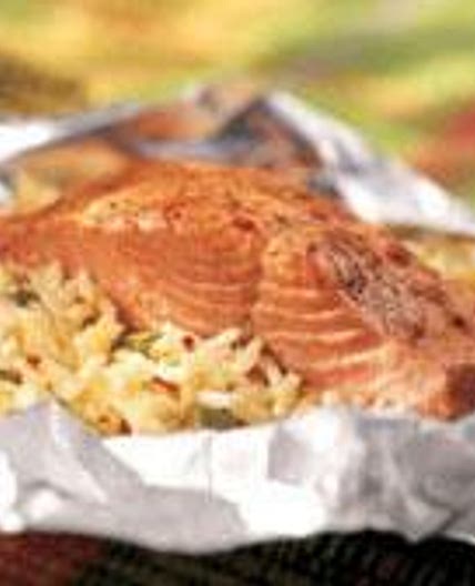 SPICY SALMON WITH PEPPER-JACK COUSCOUS