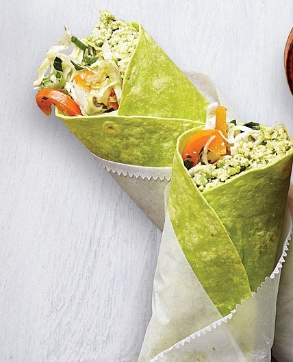 Edamame Hummus Wrap