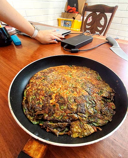 Tortilla de espinacas