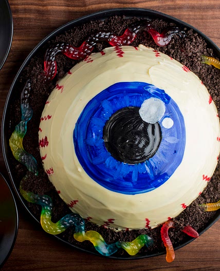 Marbled Eyeball Cake