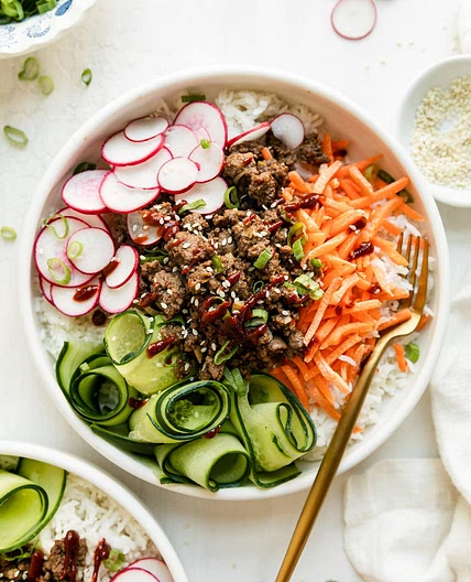 Korean Ground Beef Bowls (Easy 30 Minute Meal)