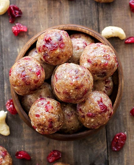 Cranberry Vanilla Energy Bites