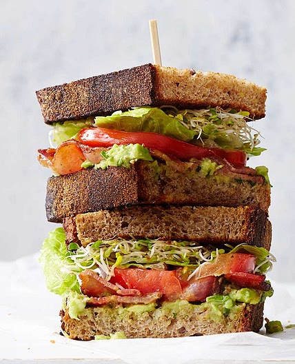 BLATs (Bacon-Lettuce-Avocado-Tomato Sandwiches)