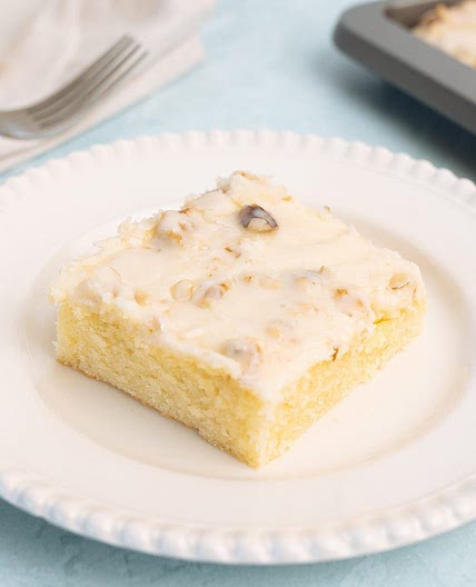 White Texas Sheet Cake