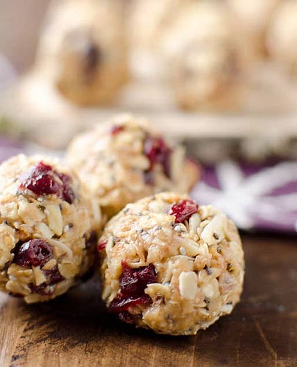 Cranberry Almond Energy Bites