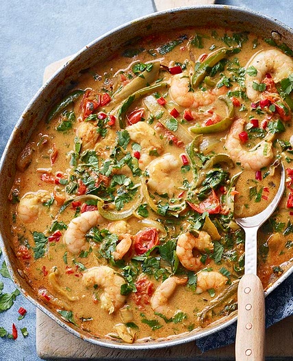 Keralan prawn curry