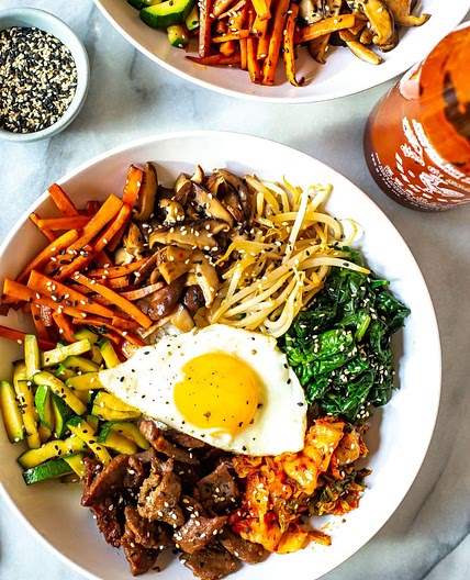 Bibimbap Inspired Beef Stir Fry