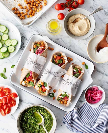 Chickpea Shawarma Wraps