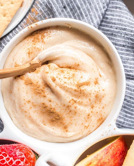 Cinnamon Cream Cheese Fruit Dip