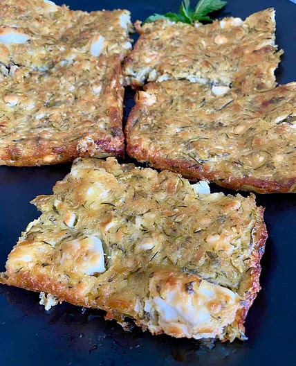 Crustless Zucchini Feta Pie (Batzina)