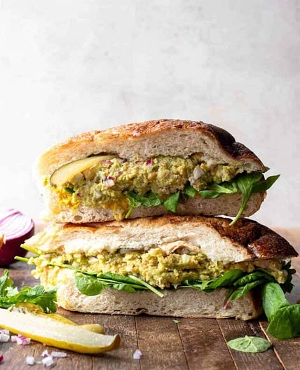 Chickpea Avocado Salad Sandwich