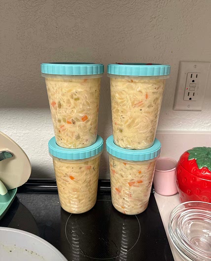 creamy lemon orzo chicken soup